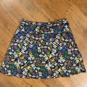 Toad & Co Floral Skort Sz S